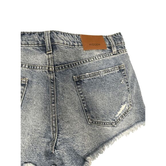 HIDDEN Denim Jeans Cut offs Good Condition Size Large - Picture 6 of 6